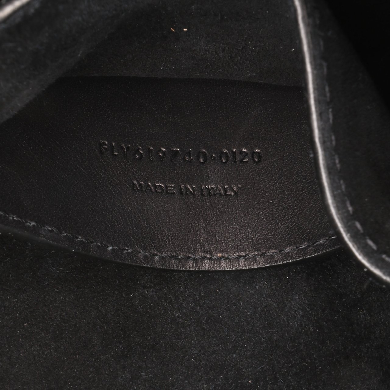 Saint Laurent Small Leather Monogram Kaia Crossbody Zwart
