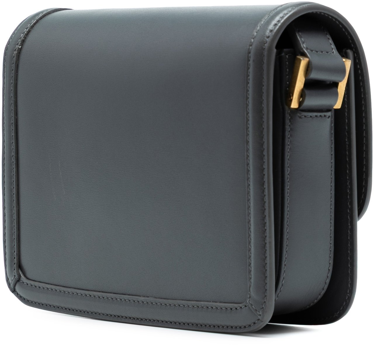 Saint Laurent Small Calfskin Solferino Satchel In Box Grijs