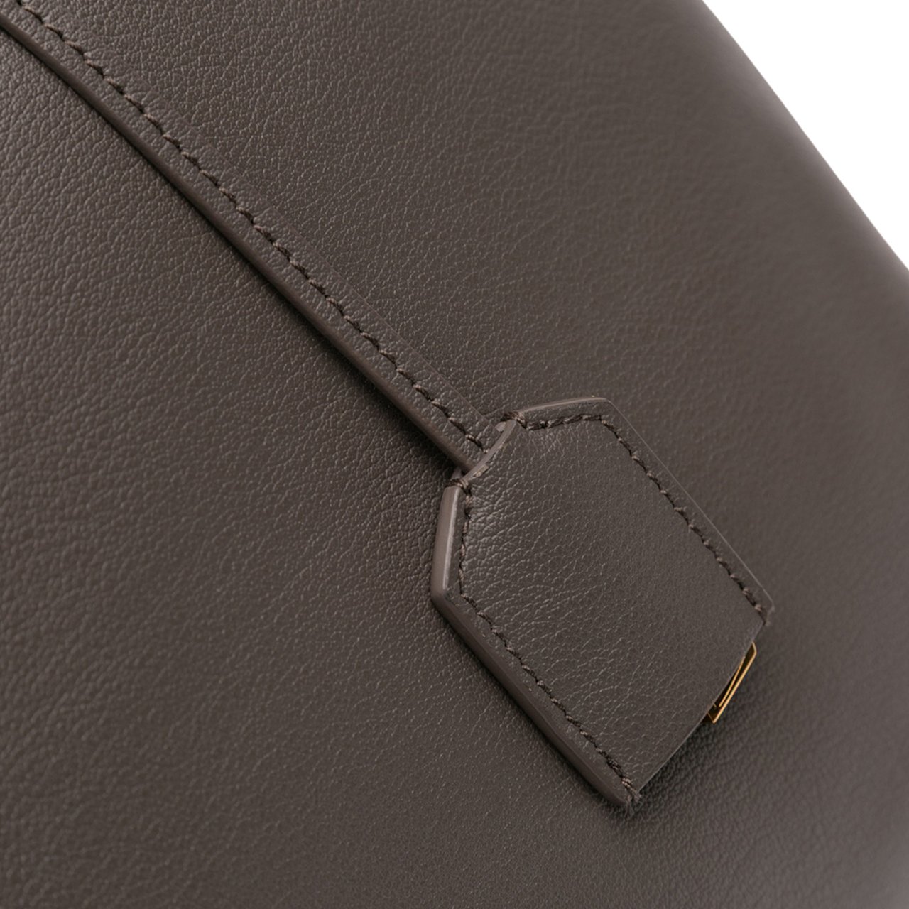 Saint Laurent Large Leather East West Shopping Tote Grijs