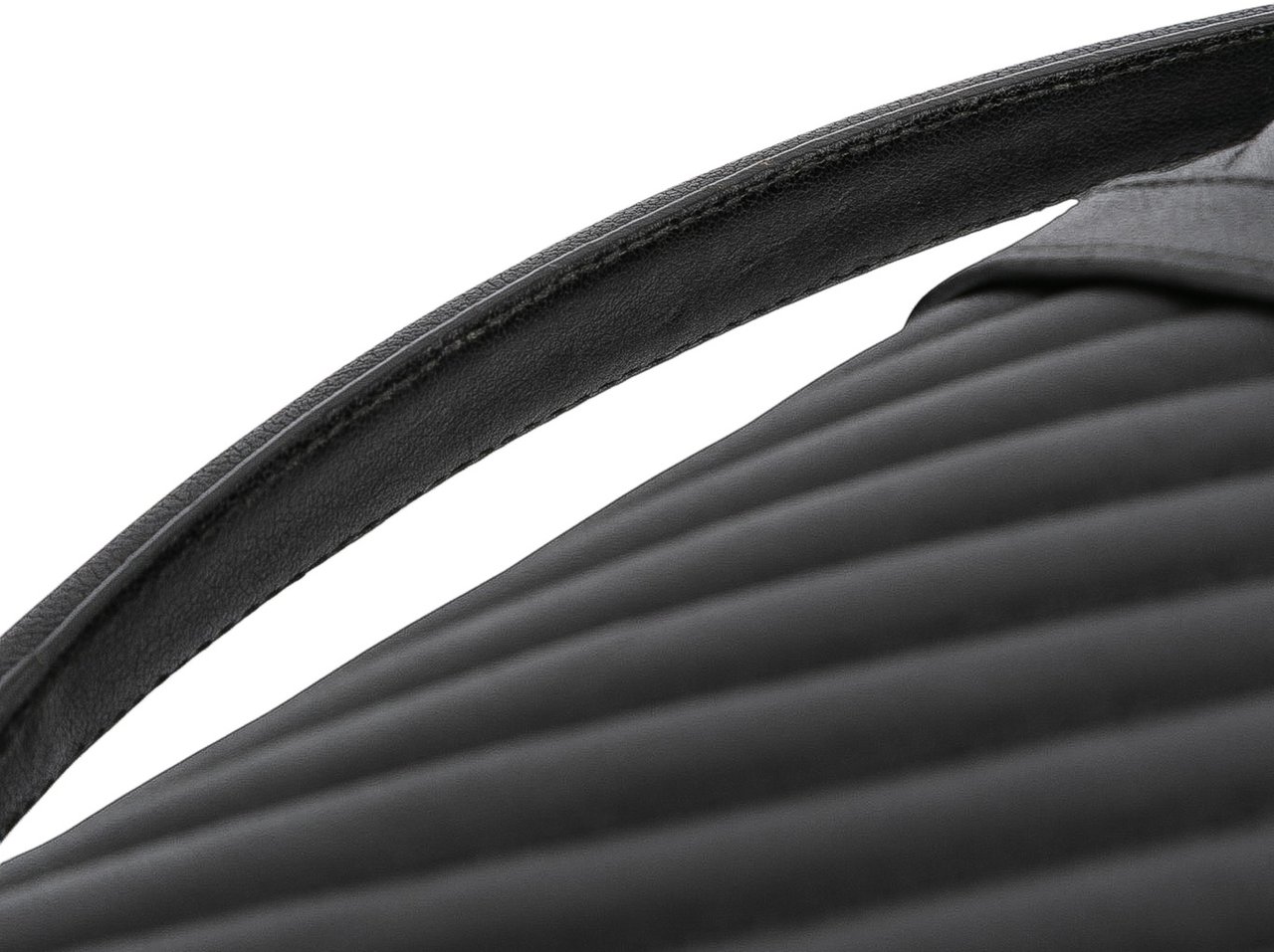 Saint Laurent Large Chevron Sheepskin Monogram College Satchel Zwart