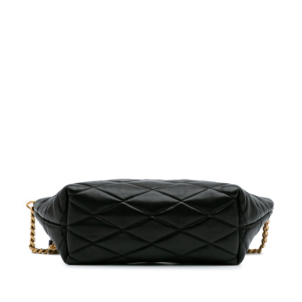 Saint Laurent Mini Quilted Lambskin Sade Shoulder Bag Zwart