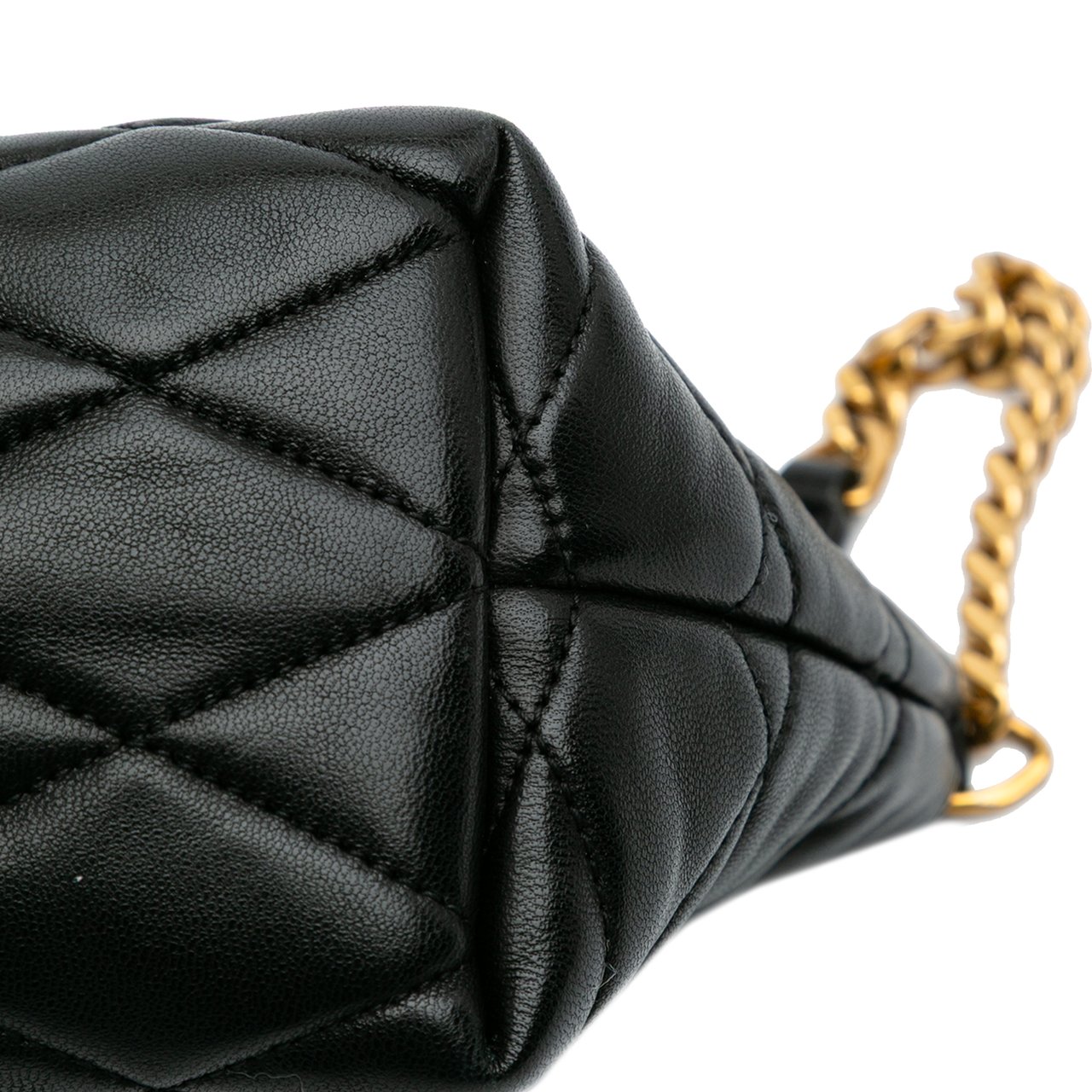 Saint Laurent Mini Quilted Lambskin Sade Shoulder Bag Zwart