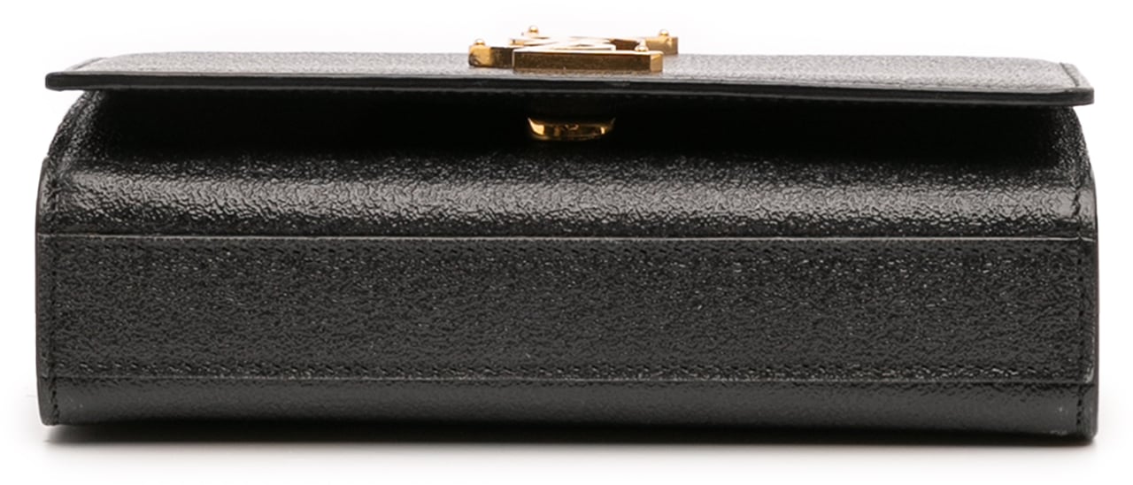 Saint Laurent Small Leather Monogram Kate Crossbody Zwart