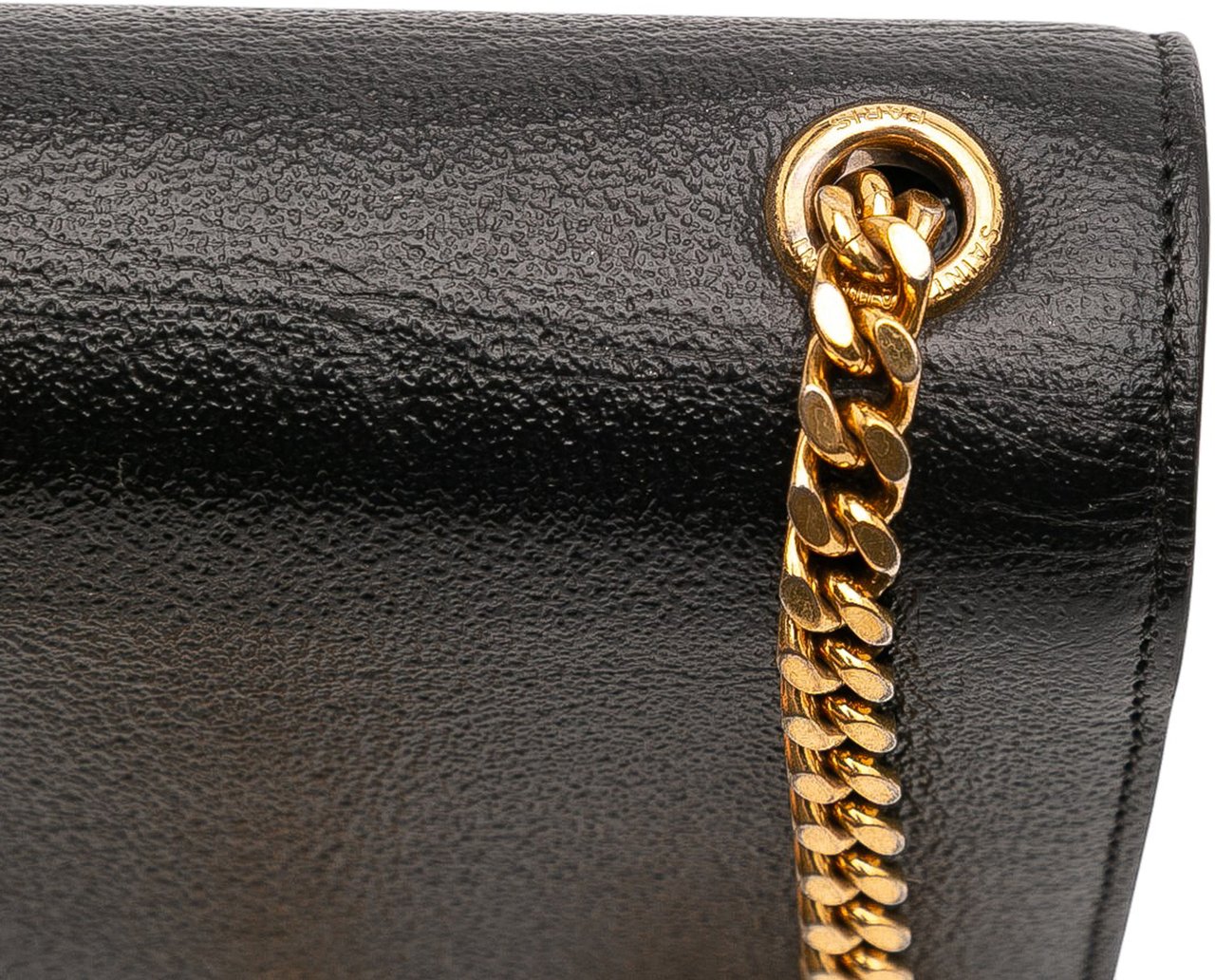 Saint Laurent Small Leather Monogram Kate Crossbody Zwart
