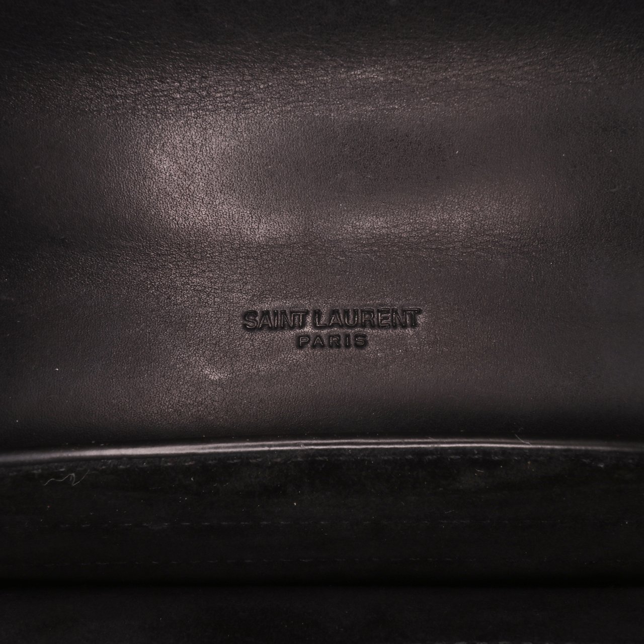 Saint Laurent Small Calfskin and Pony Hair Leopard Print Kaia Crossbody Zwart