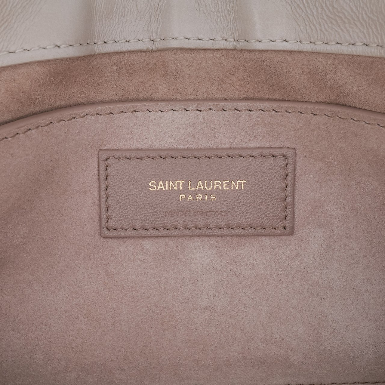 Saint Laurent Quilted Lambskin Le 57 Shoulder Bag Wit