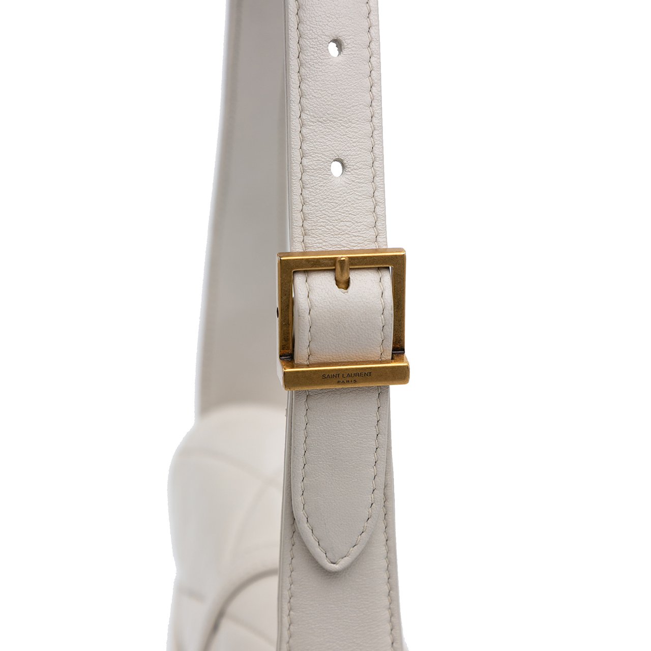 Saint Laurent Quilted Lambskin Le 57 Shoulder Bag Wit