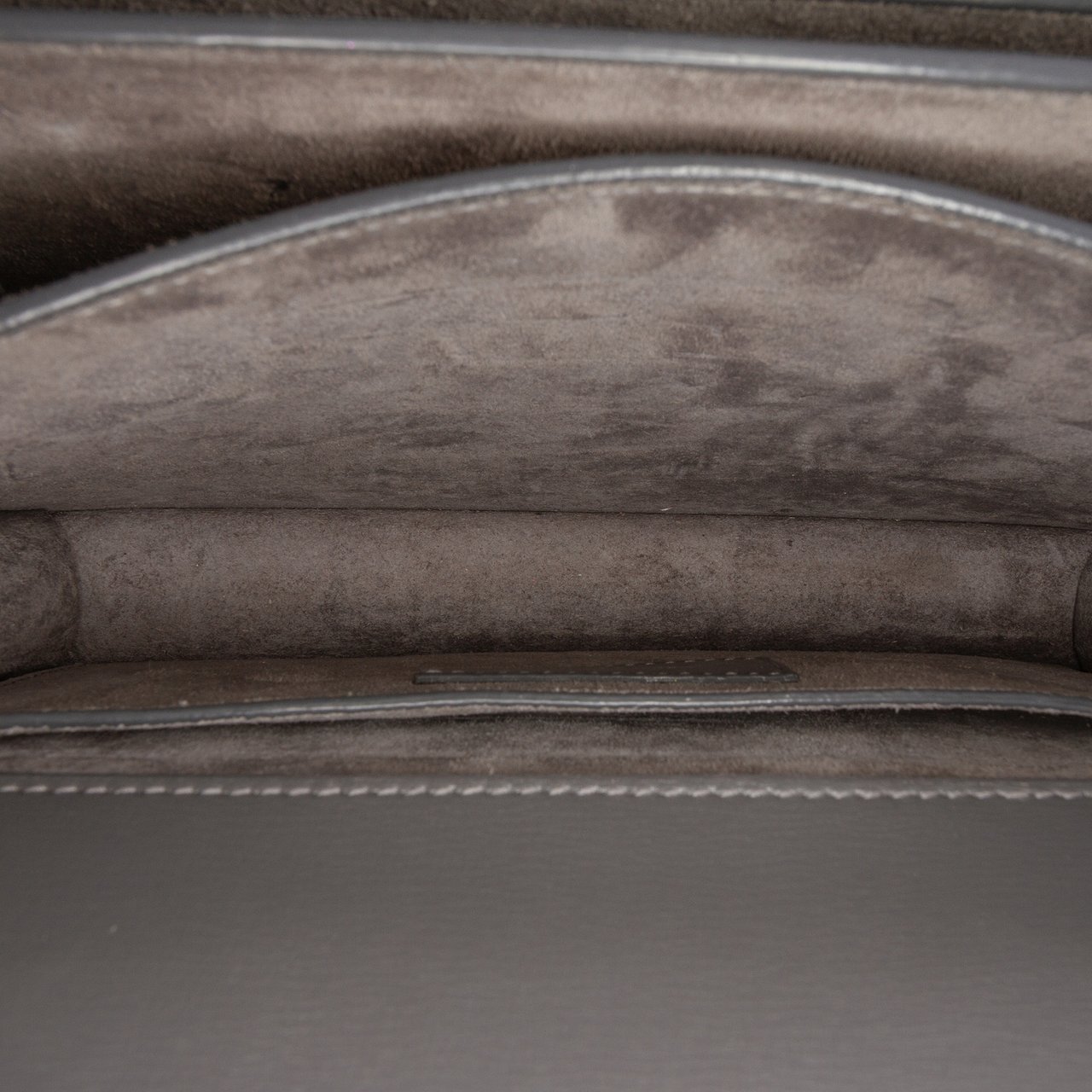 Saint Laurent Medium Leather Monogram Sunset Crossbody Grijs