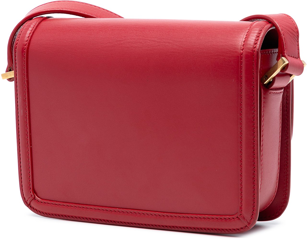 Saint Laurent Small Calfskin Solferino Satchel In Box Rood