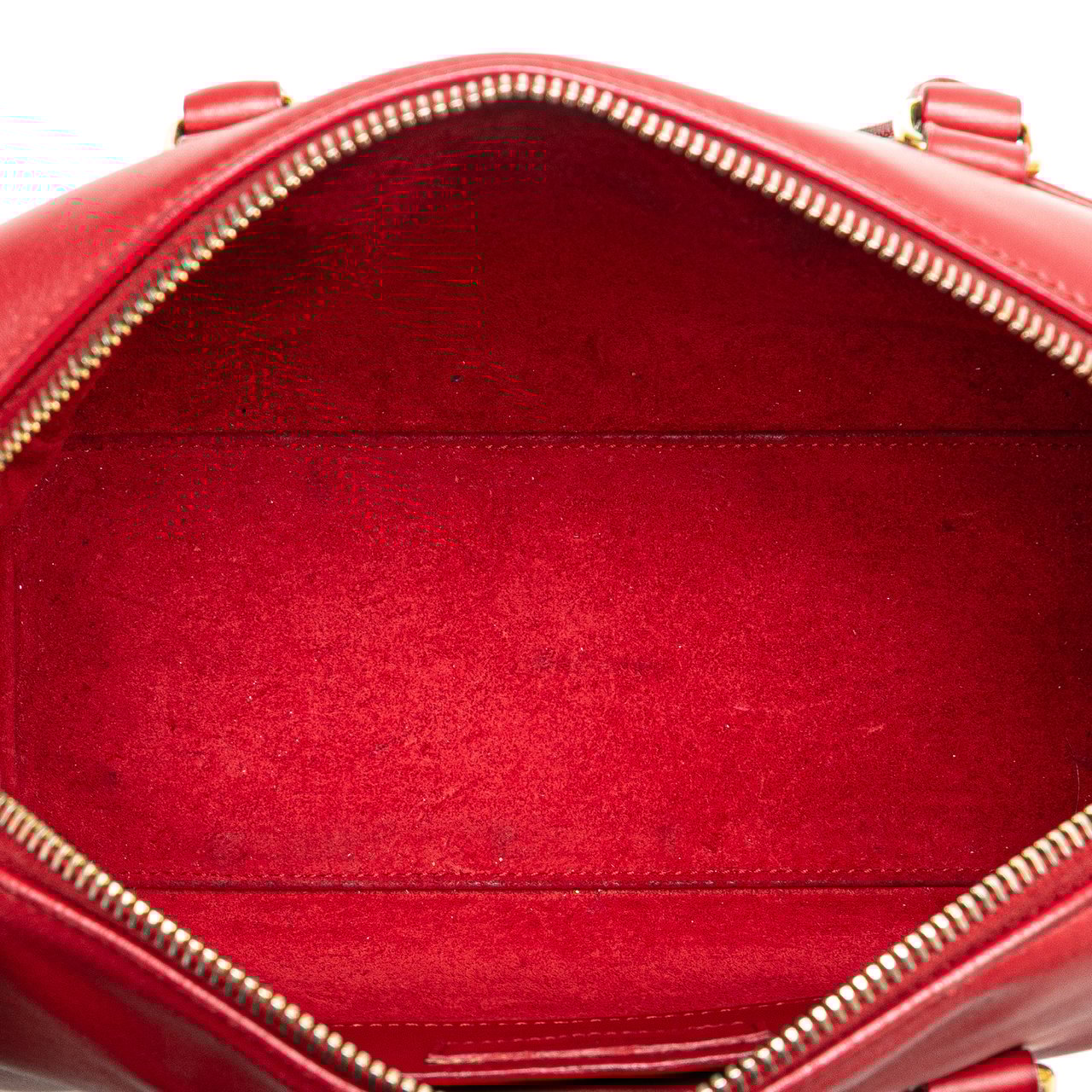 Saint Laurent Baby Leather Classic Duffle Satchel Rood