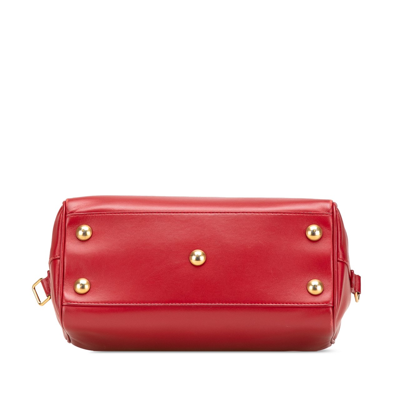 Saint Laurent Baby Leather Classic Duffle Satchel Rood