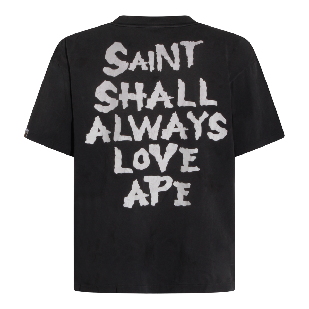 Saint Mxxxxxx Relaxed Fit Black T-Shirt Zwart
