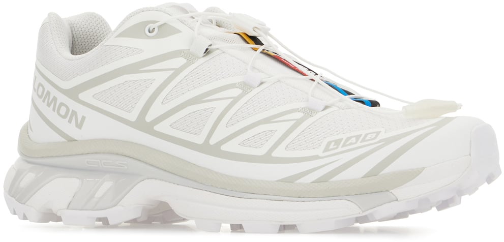 Salomon Salomon White fabric XT-6 sneakers Wit