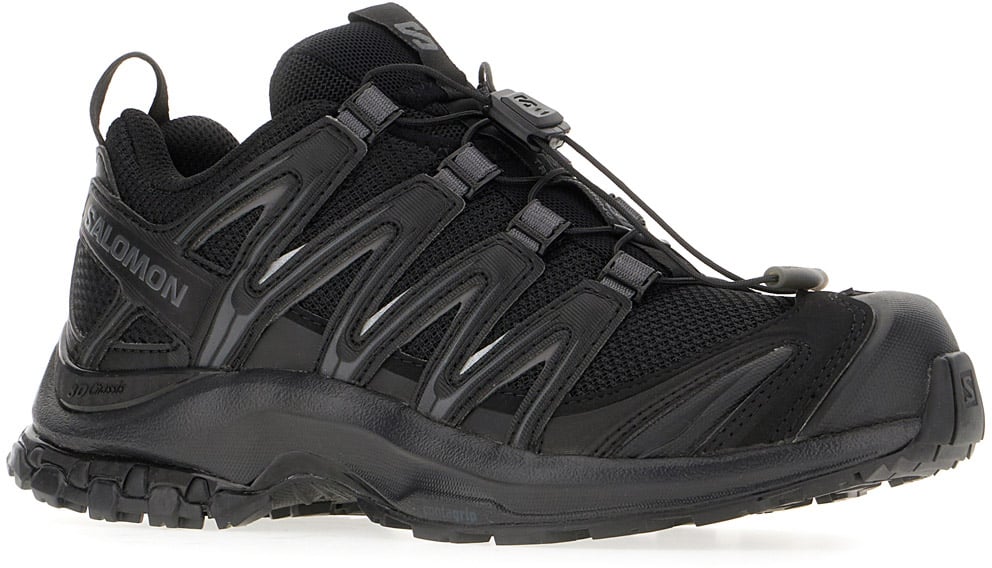 Salomon Salomon Black fabric and mesh XA PRO 3D sneakers Zwart