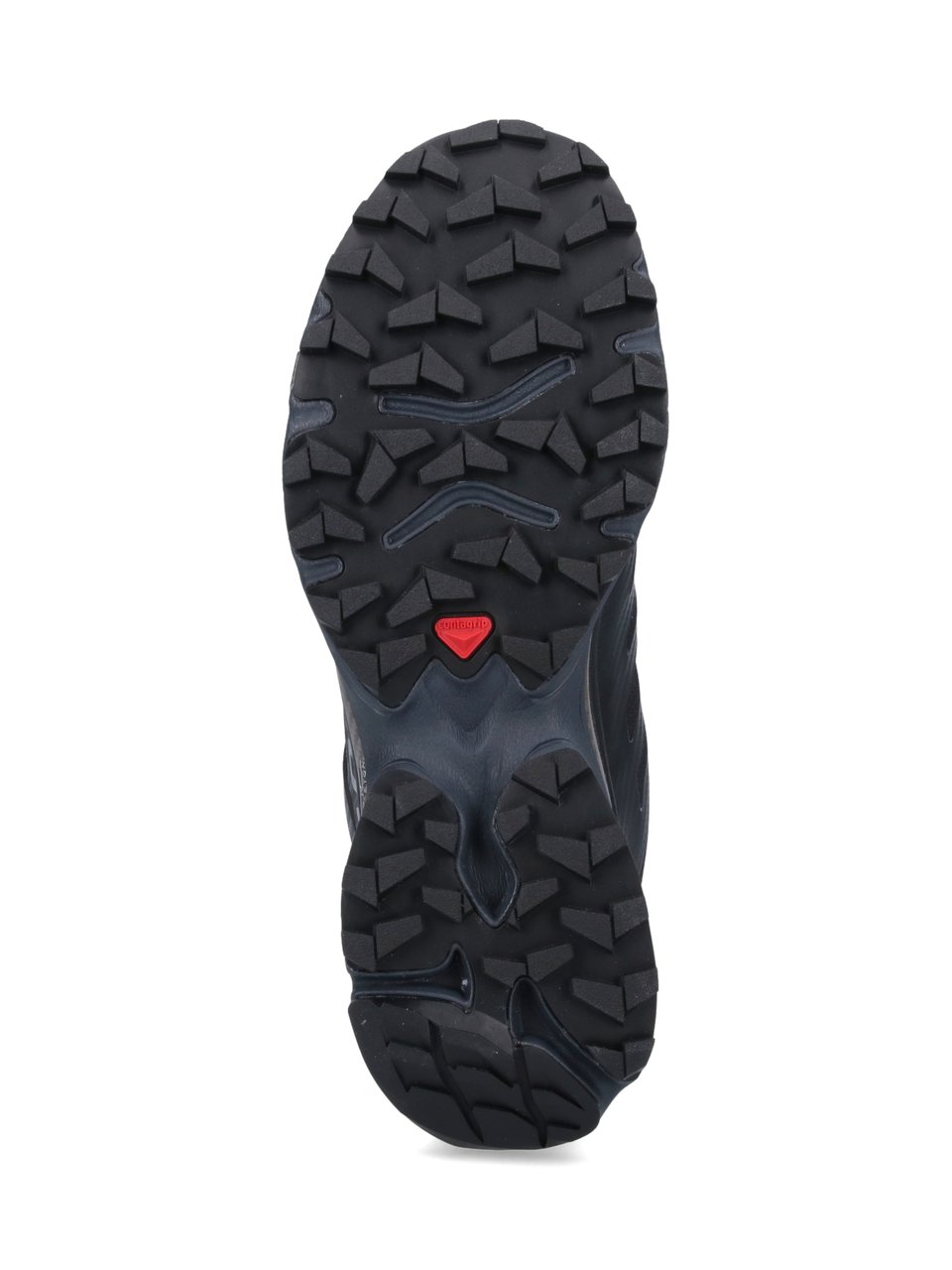 Salomon Technical Black Mesh Sneakers With Tpu Details Zwart