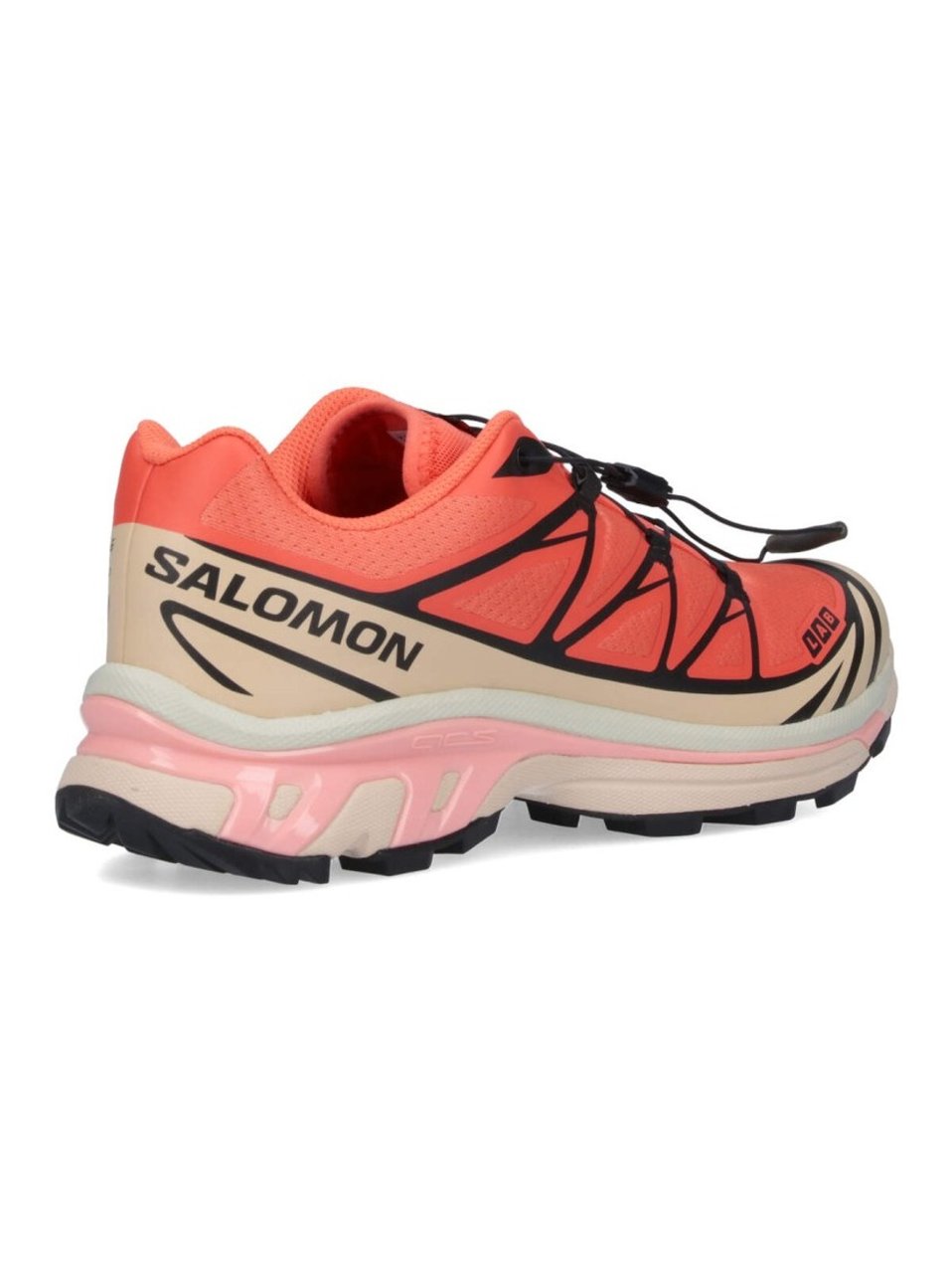 Salomon Xt-6 Sneakers In Pink Fabric "Living Coral" Oranje
