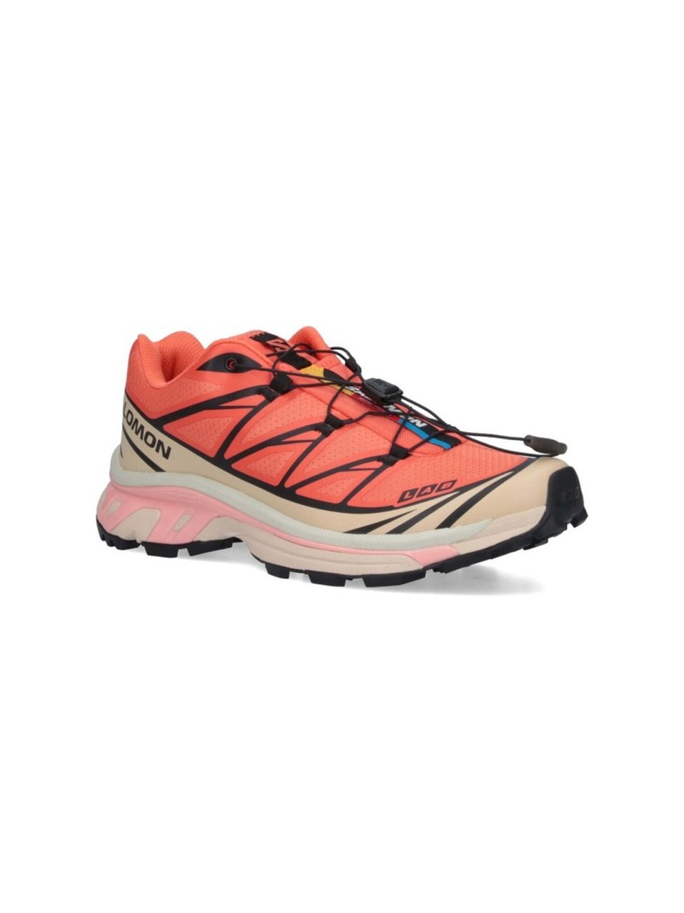 Salomon Xt-6 Sneakers In Pink Fabric "Living Coral" Oranje