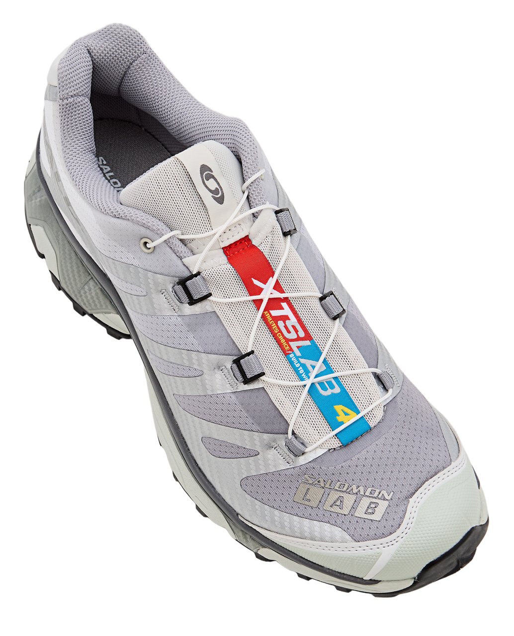 Salomon Grey Mesh Dual-Intensity Midsole Sneakers Grijs