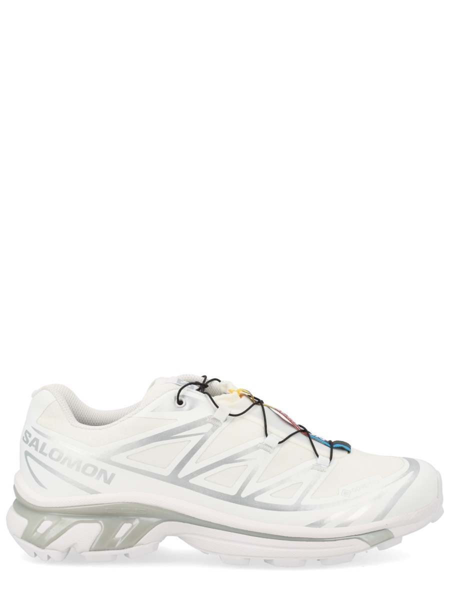 Salomon White Xt-6 Gtx Colorful Tabs Textile Sneakers Wit