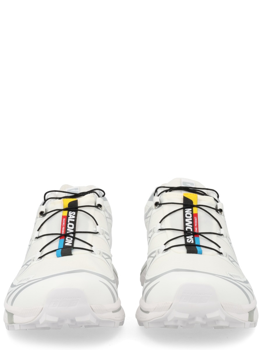 Salomon White Xt-6 Gtx Colorful Tabs Textile Sneakers Wit