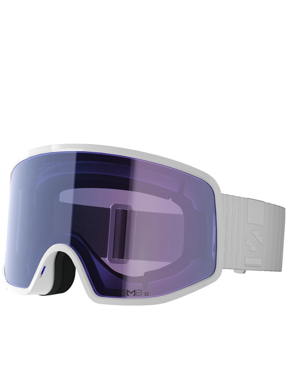 Salomon White Sentry Pro Sigma Goggles Blauw