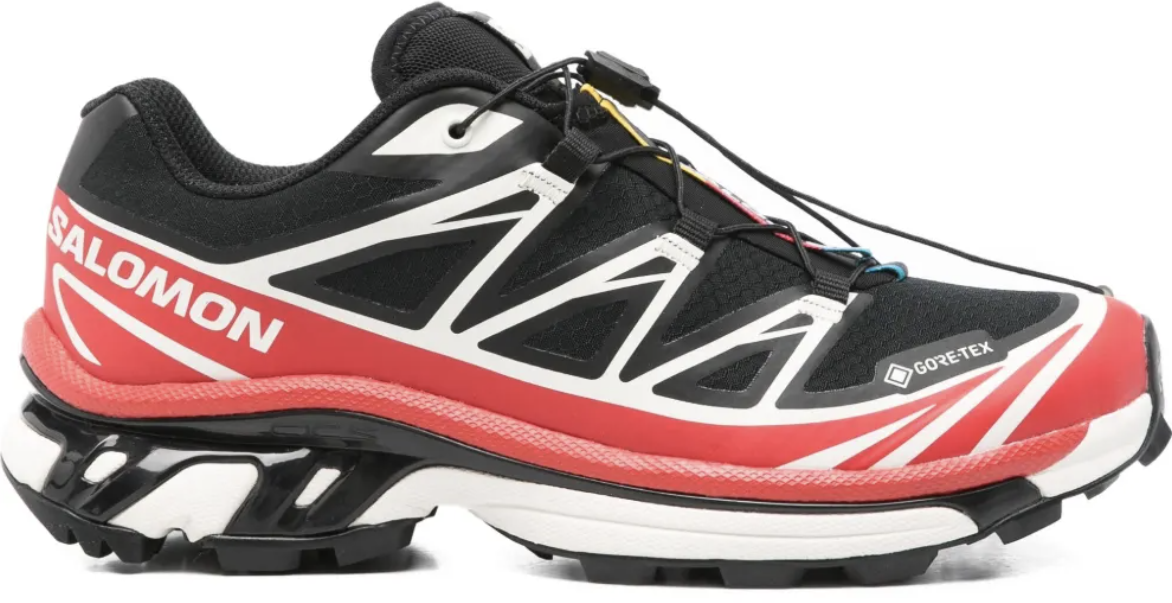 Salomon Xt-6 Gtx Black/flame Scarlet/vanilla Ice Zwart