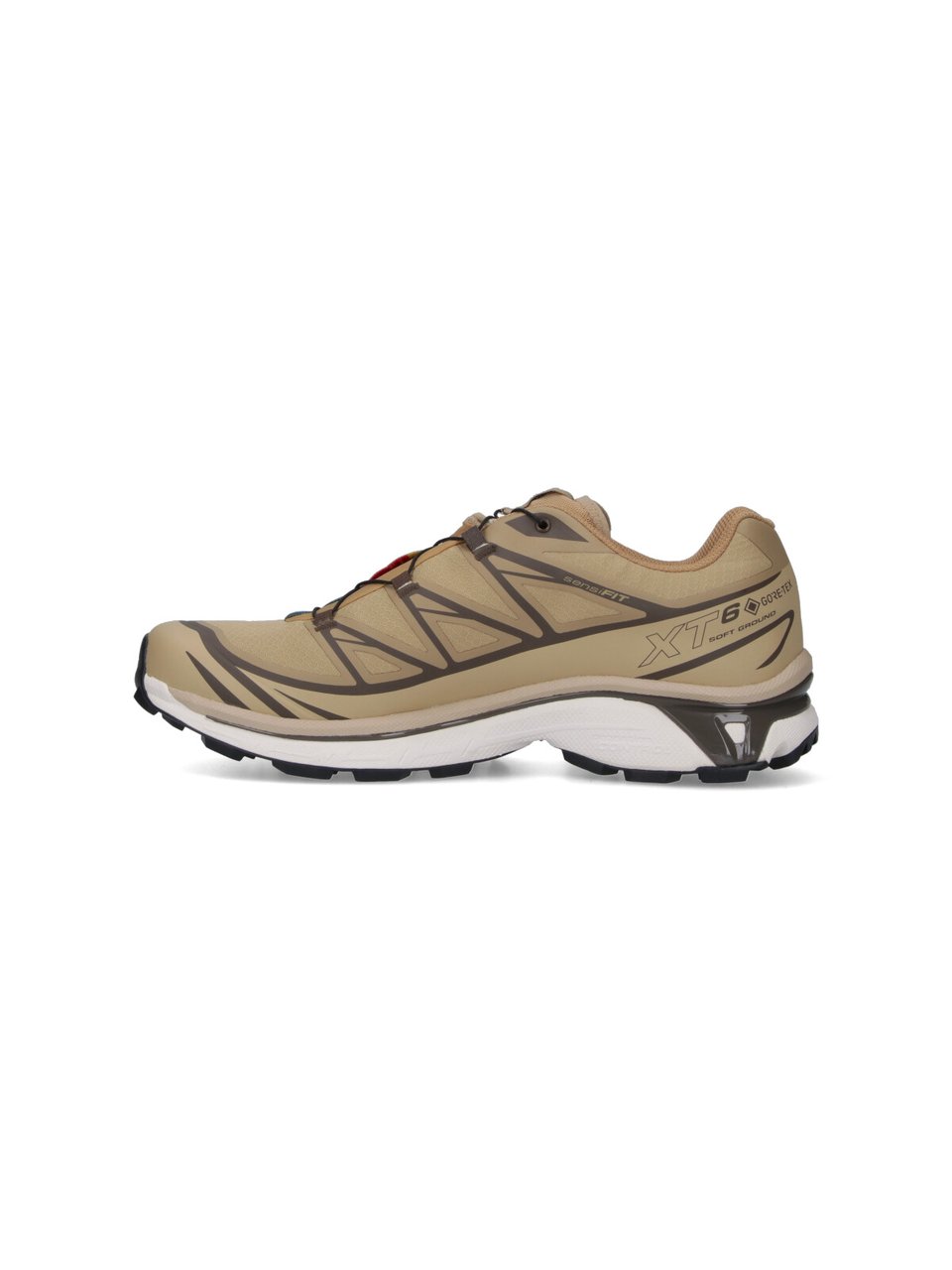 Salomon "Xt6 Gtx" Sneakers, In Beige Fabric Neutraal