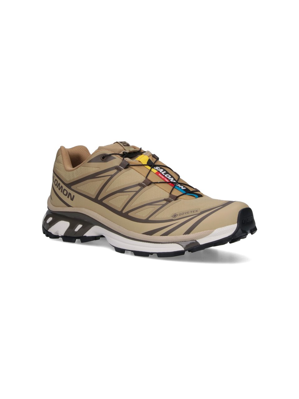 Salomon "Xt6 Gtx" Sneakers, In Beige Fabric Neutraal
