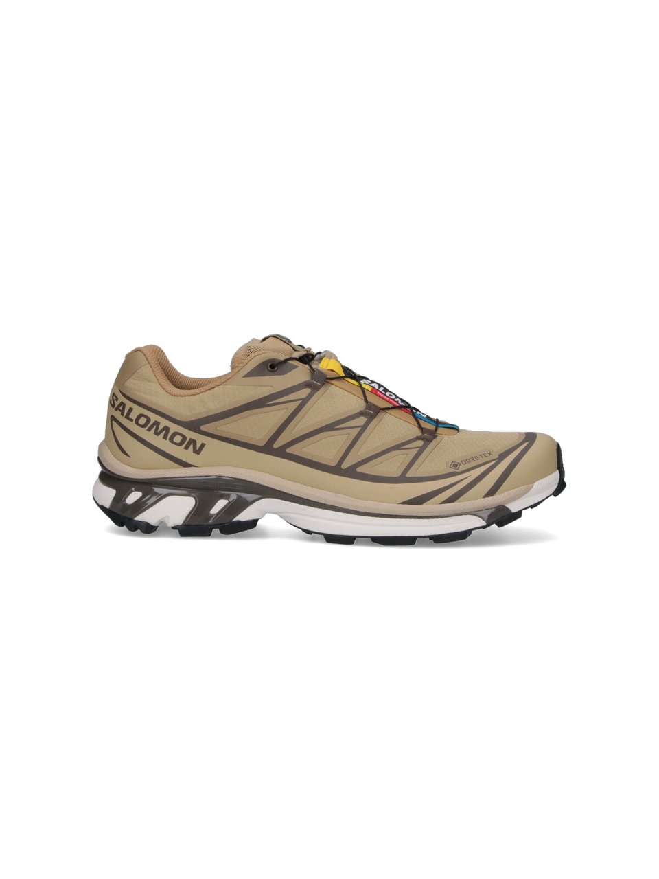 Salomon "Xt6 Gtx" Sneakers, In Beige Fabric Neutraal