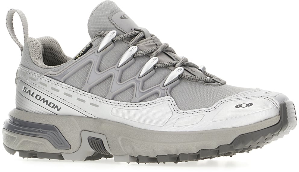 Salomon Salomon Grey rubber and mesh ACS+GTX sneakers Grijs