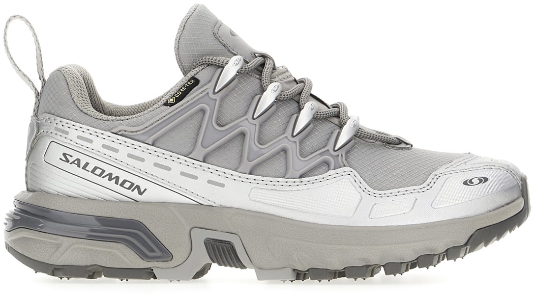 Salomon Salomon Grey rubber and mesh ACS+GTX sneakers Grijs