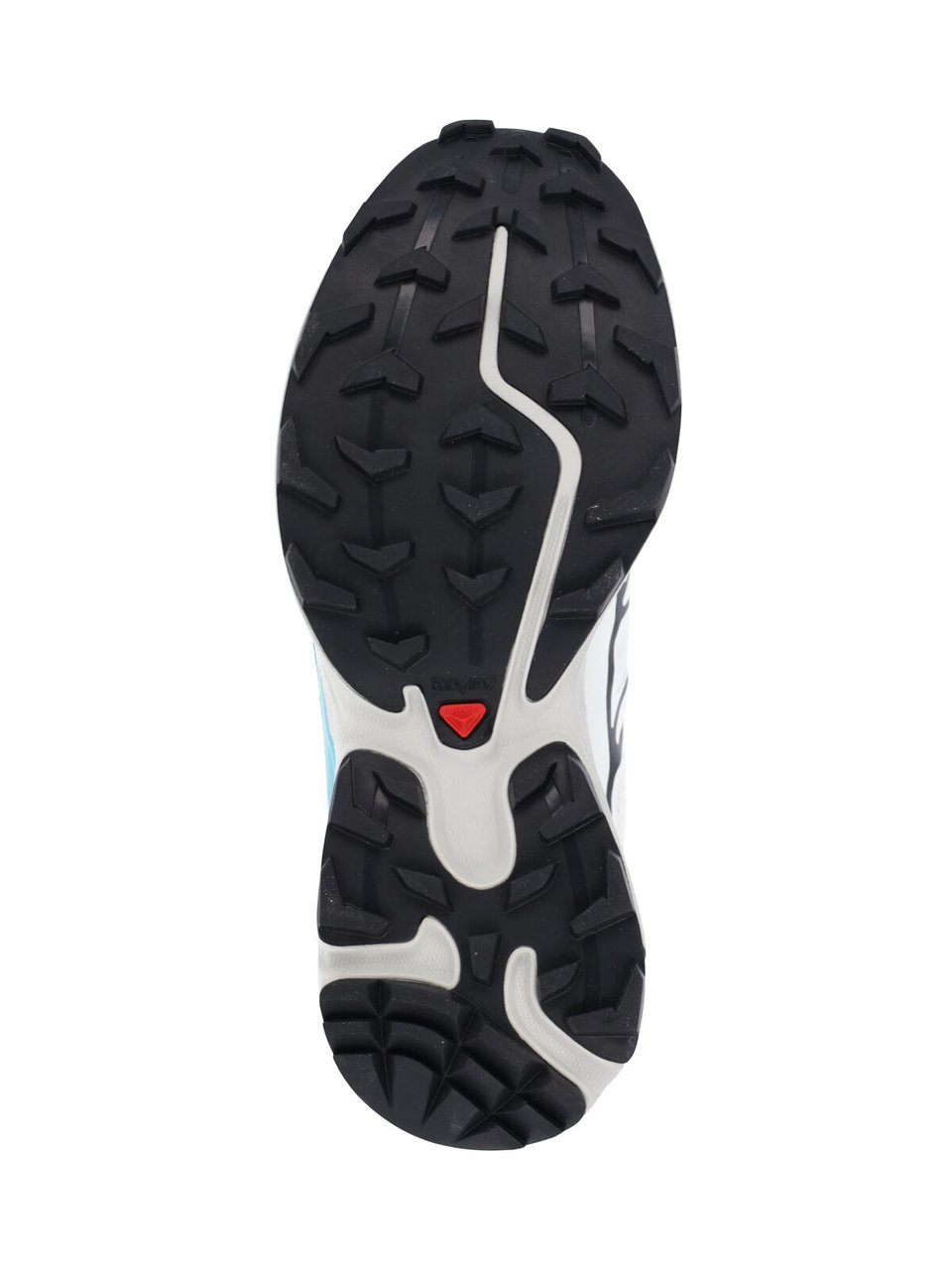 Salomon White Geometric Accent Streamlined Sneakers Wit