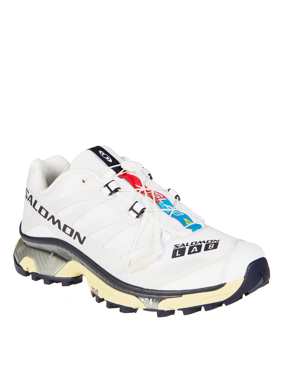 Salomon White Black Beige Accents Sneakers Wit