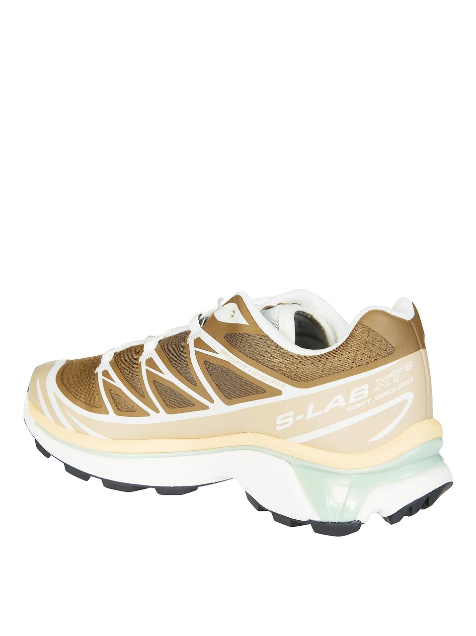 Salomon White Mesh Breathable Lugs Sneakers Neutraal