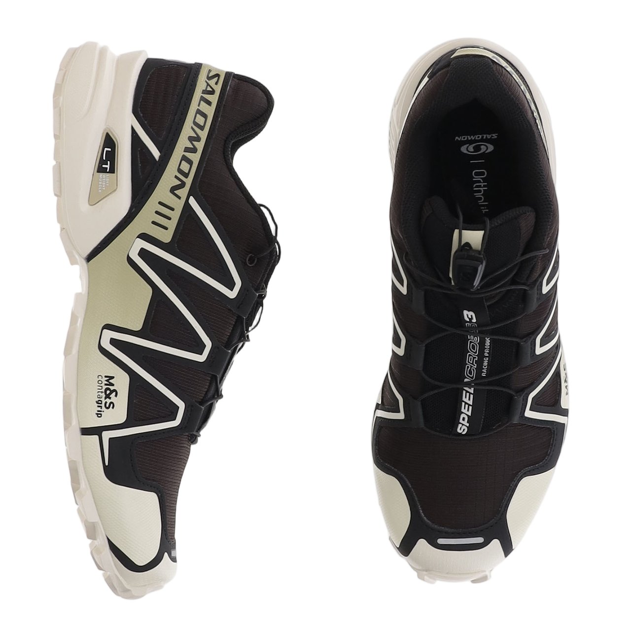 Salomon Multi-Sport Sneakers With Quicklace Technology And Panel Design Zwart