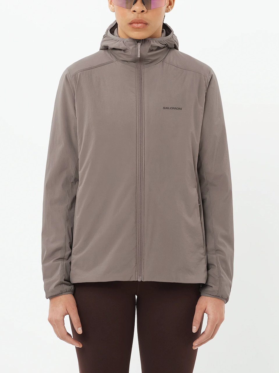 Salomon Taupe Mountain Flex Minimalist Trekking Jacket Neutraal