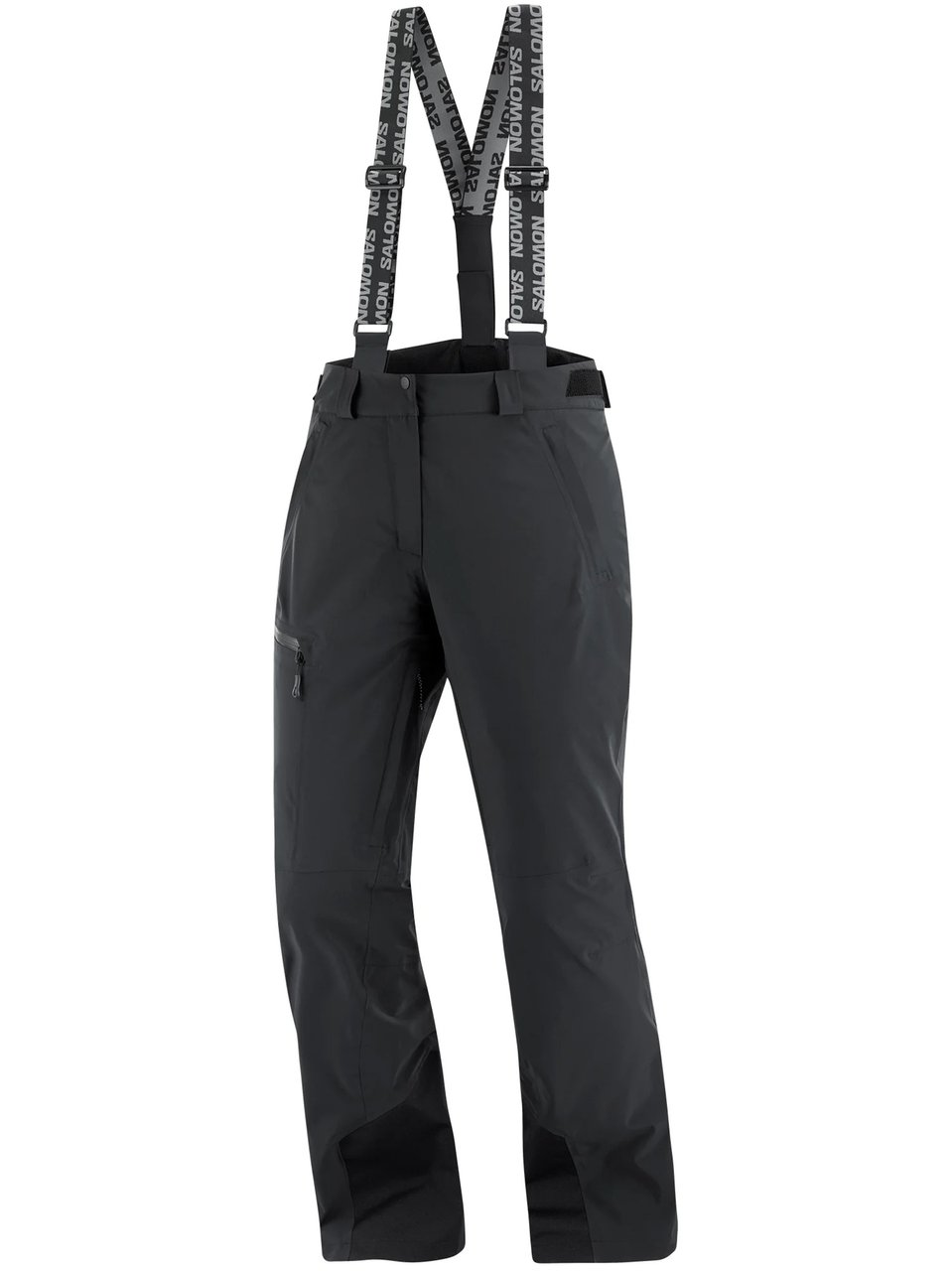 Salomon Black Brilliant Pant Straight-Leg Ski Pants Zwart