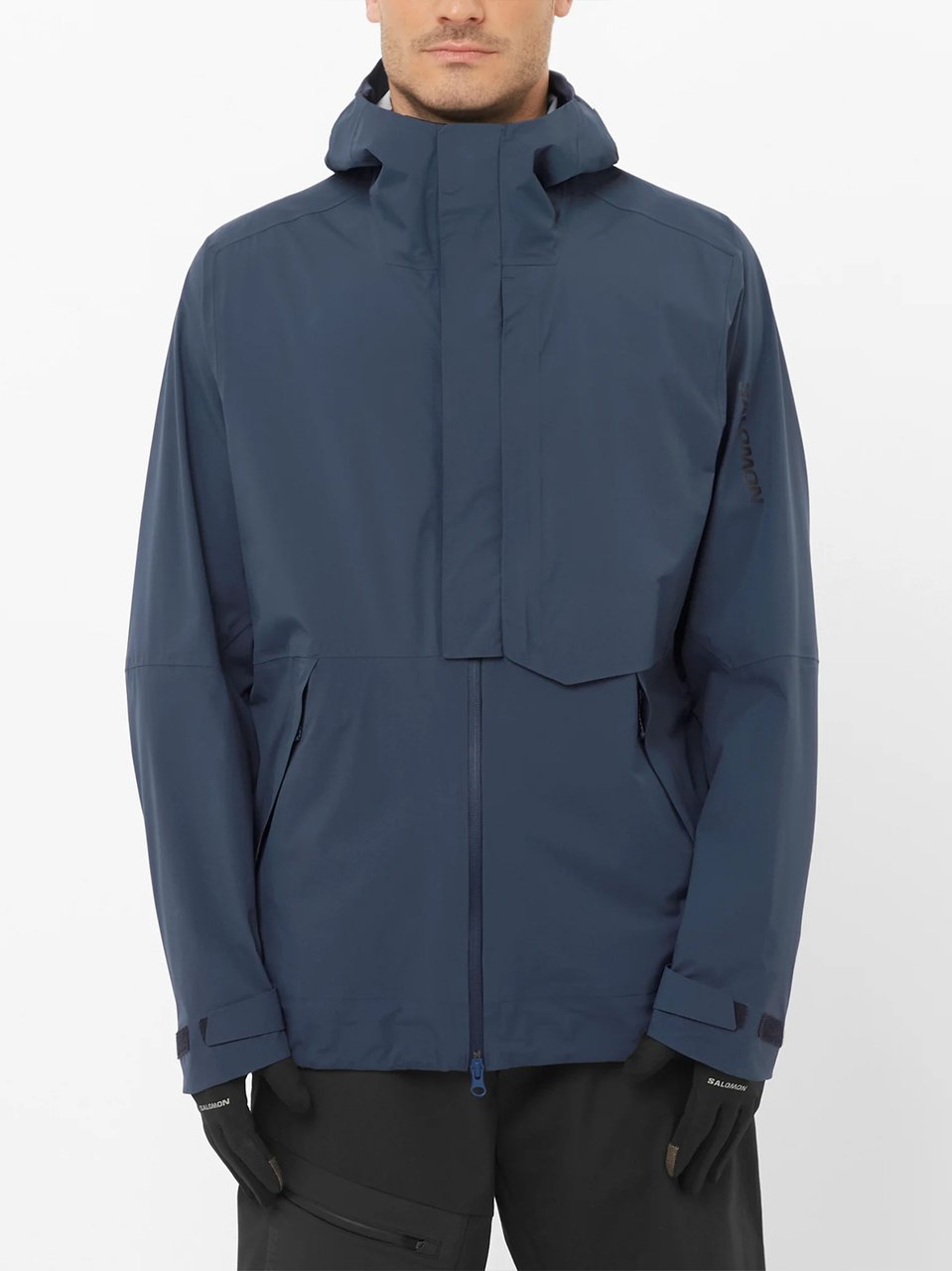 Salomon Muted Blue Outerpath Pro Jacket Grijs