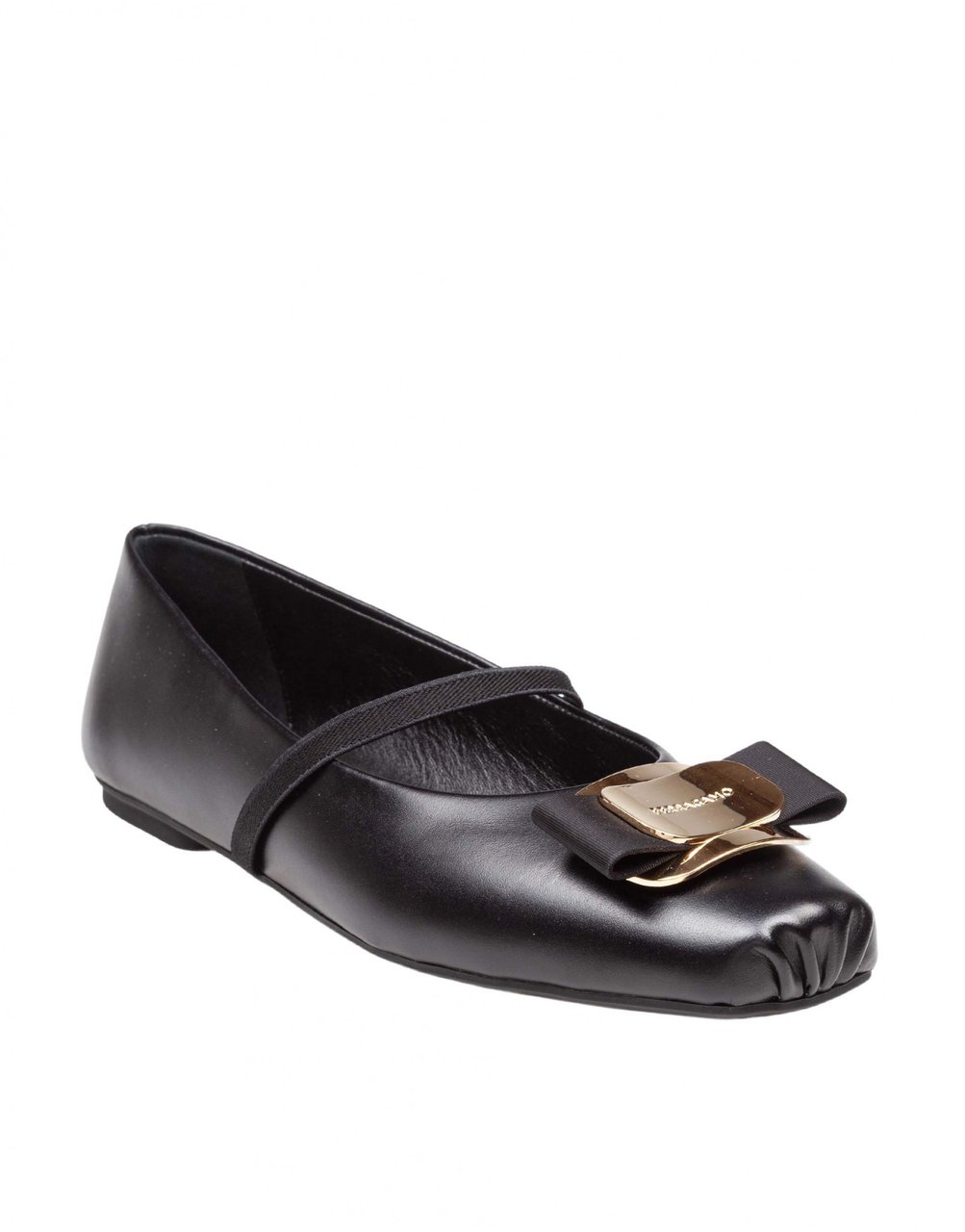 Salvatore Ferragamo Ferragamo zina leather ballerina flats, black Zwart