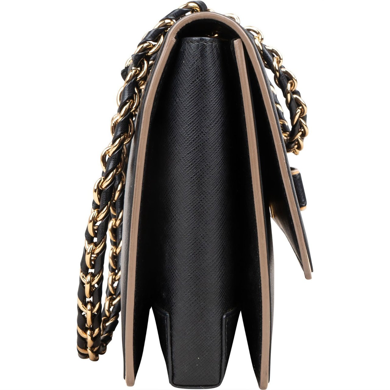 Salvatore Ferragamo Salvatore Ferragamo Saffiano Leather Vara Bow Crossbody Bag Zwart