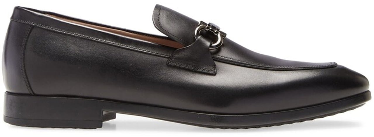 Salvatore Ferragamo Salvatore Ferragamo Ree Leather Loafers Zwart