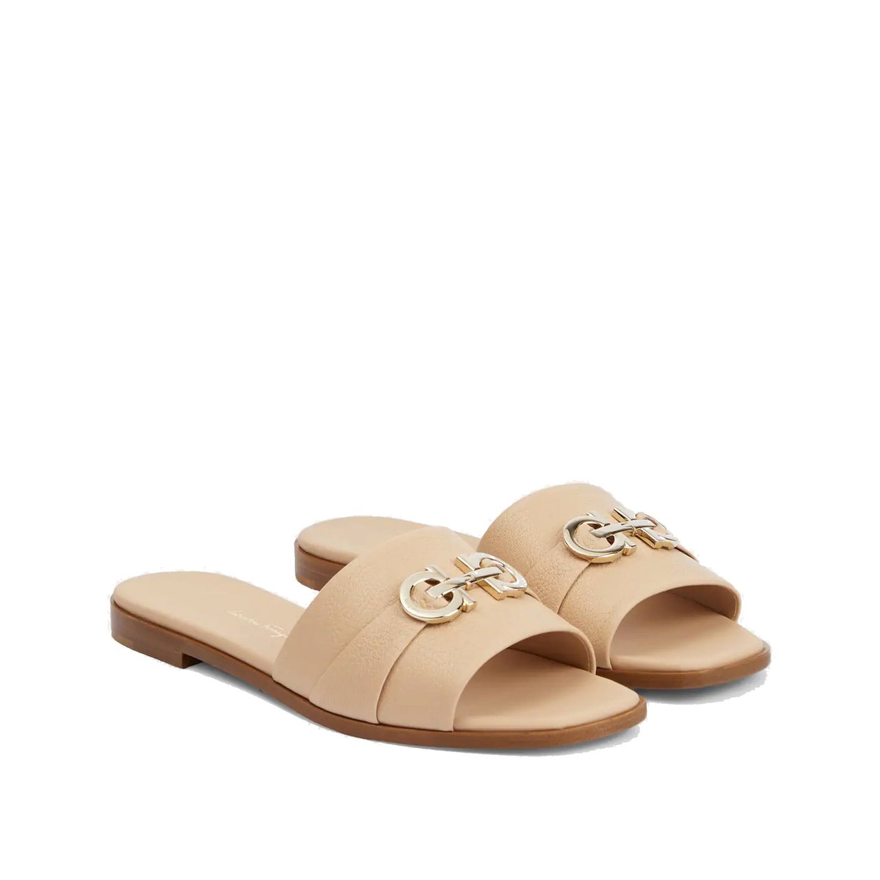 Salvatore Ferragamo Salvatore Ferragamo Leather Sandals Beige
