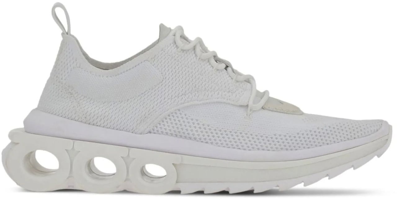 Salvatore Ferragamo Salvatore Ferragamo Gancini Sole Sneakers Wit