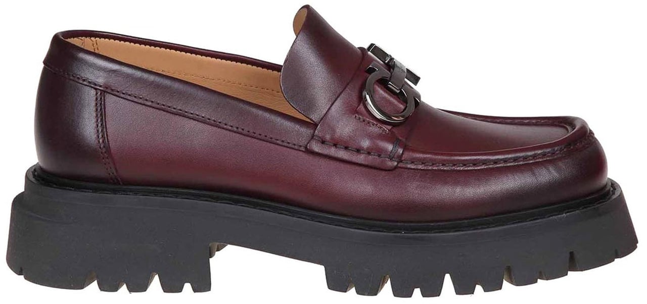 Salvatore Ferragamo Ferragamo Florian leather moccasin Loafers Rood