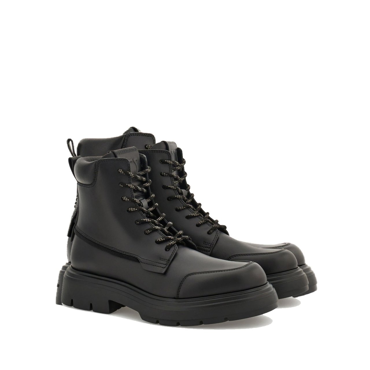 Salvatore Ferragamo Salvatore Ferragamo Lace-Up Boots Zwart