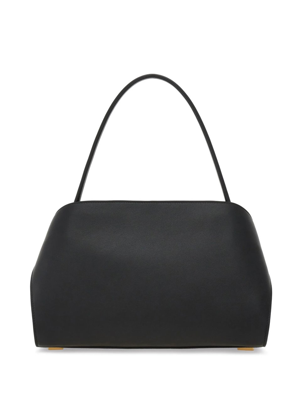 Salvatore Ferragamo Black Hug Sh S Smooth Leather Handbag Zwart
