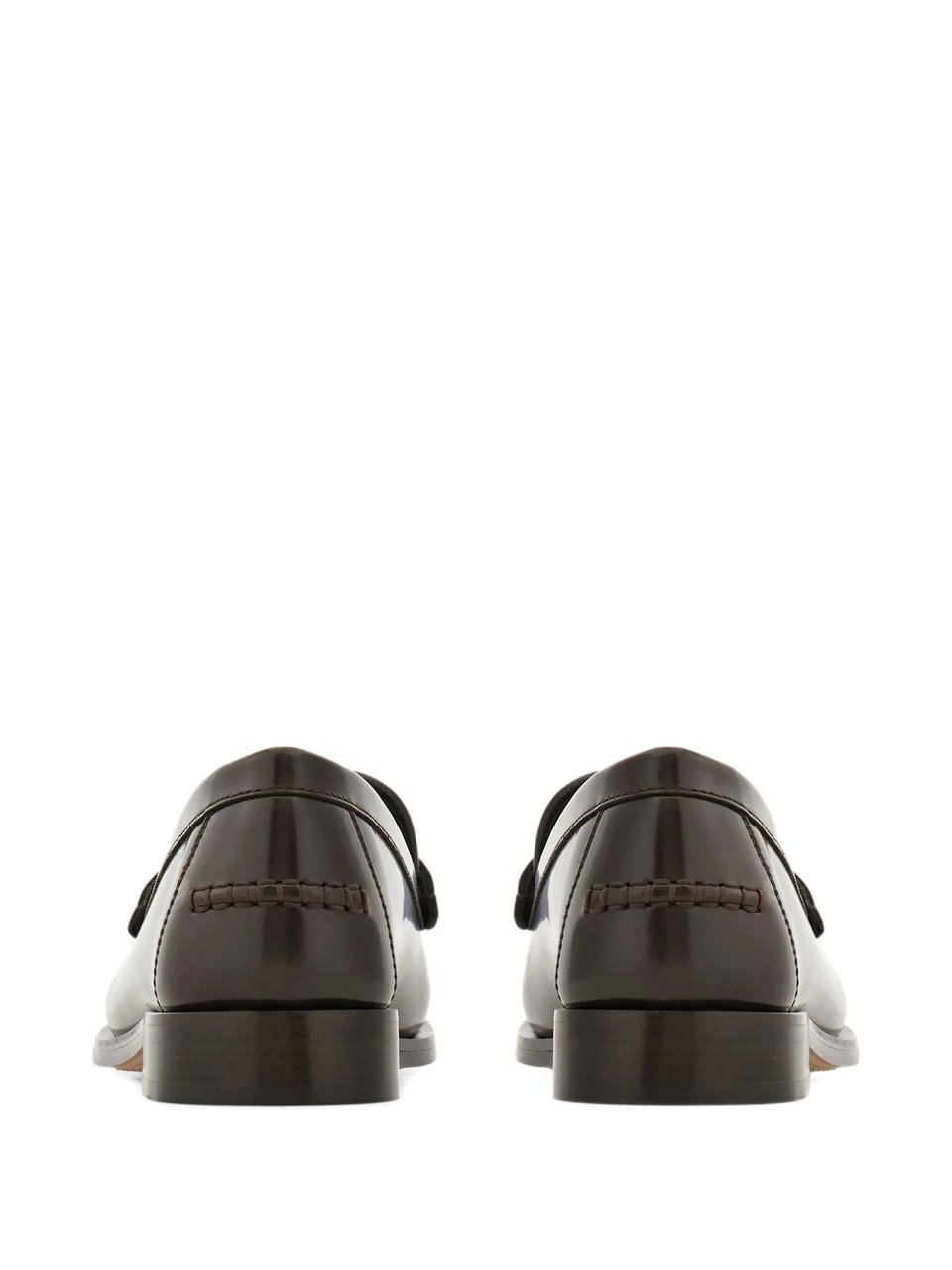 Salvatore Ferragamo Black Maryan 2 Polished Leather Loafers Zwart