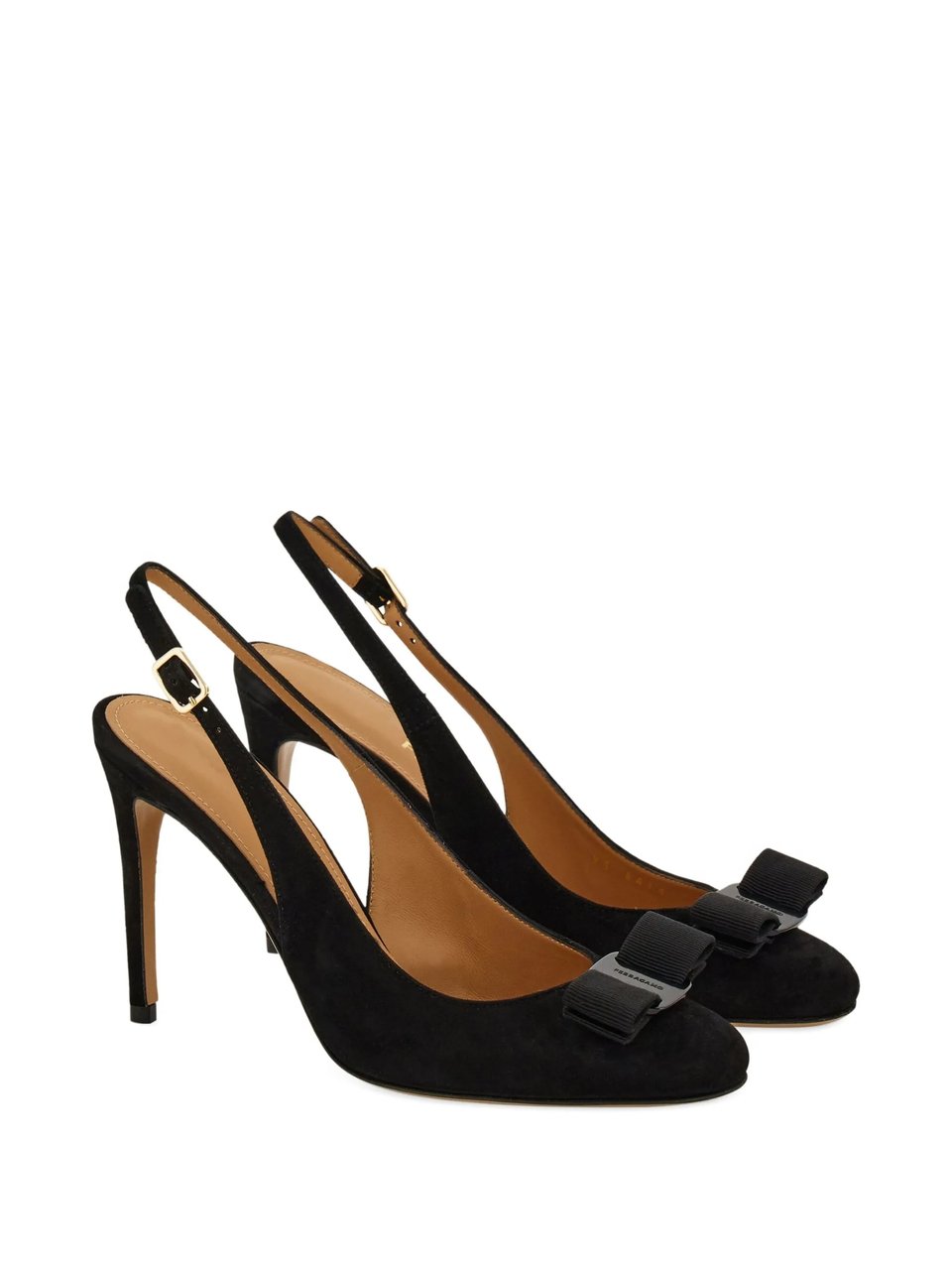 Salvatore Ferragamo Black Vibily 1 95 Pointed Heels Zwart