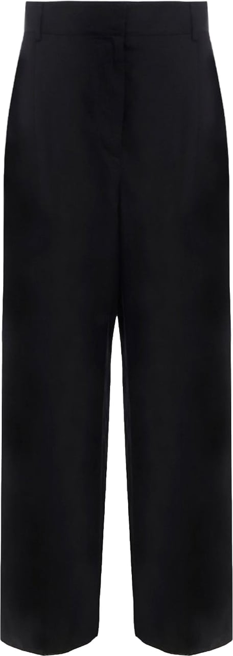 Salvatore Ferragamo Silk And Linen Pants Divers