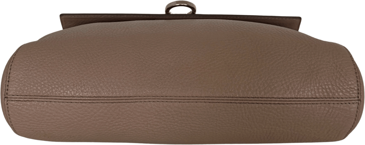 Salvatore Ferragamo Salvatore Ferragamo Sofia Satchel Bag Taupe / sehr gut Taupe